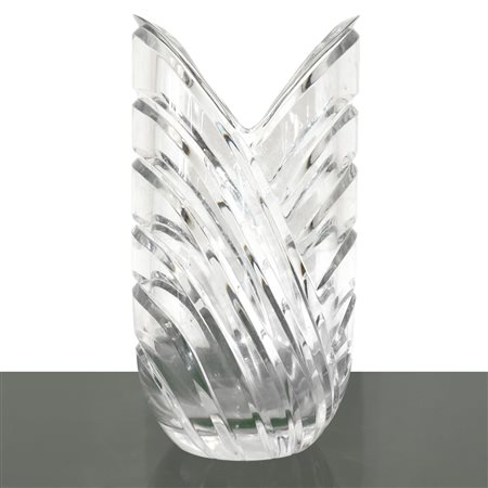 Vaso in cristallo, intagliato