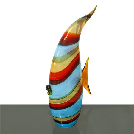 Pesce in vetro di Murano colorato