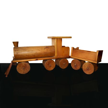 Il gioco del bosco  Giocattoli - Treno in legno con vagone