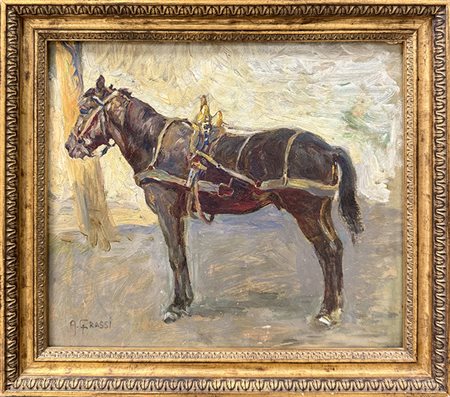 ALFONSO GRASSI, "Cavallo in attesa", 1937