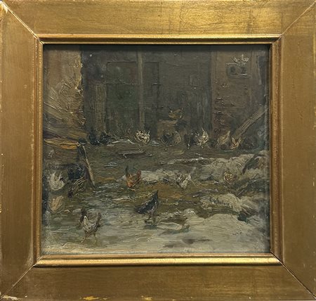 E. GHEDUZZI, "Cortile animato"