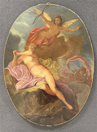SCUOLA VENETA, "Venere e cupido", secolo 1700