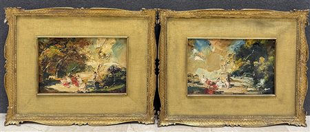 GIUSEPPE AMISANI, "Bambini al parco"