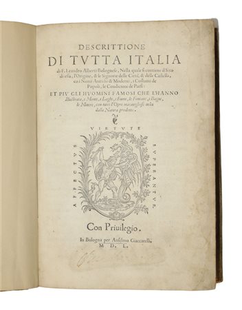 Descrittione di tutta Italia di F.L. Alberti, 1550
