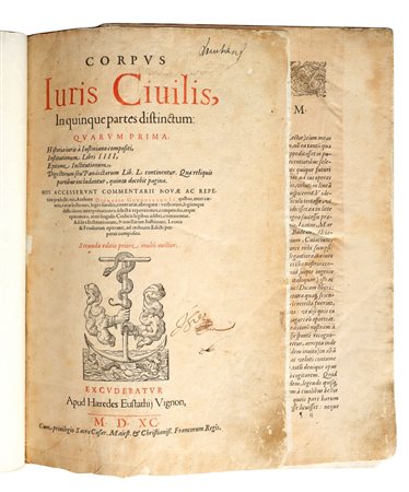 Corpus Iuris Civilis, 1590