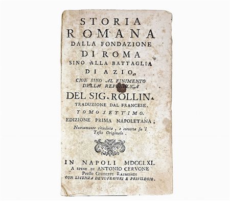Storia romana, 1761