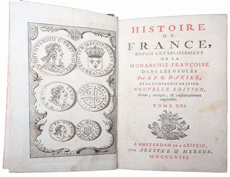 Gabriel  Daniel (1649 - 1728)  - Histoire de France, 1758