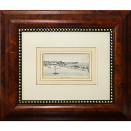 Piazza dei Martiri della città di Catania, incisione, 19° secolo