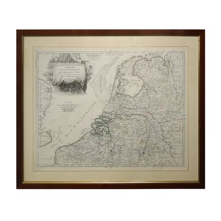 Robert Janvier - Carta Partie Septentrionale des Pays Bas