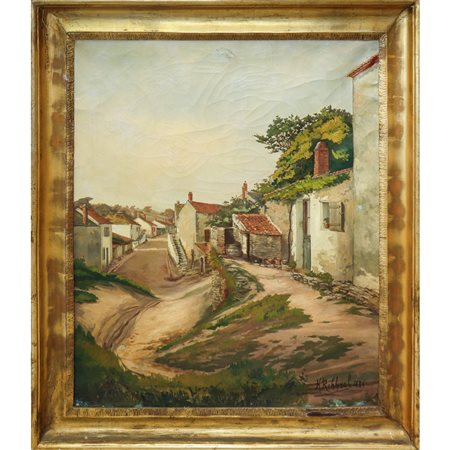 Hippolyte  Ribbrol (1839)  - Strada di paese, 1835