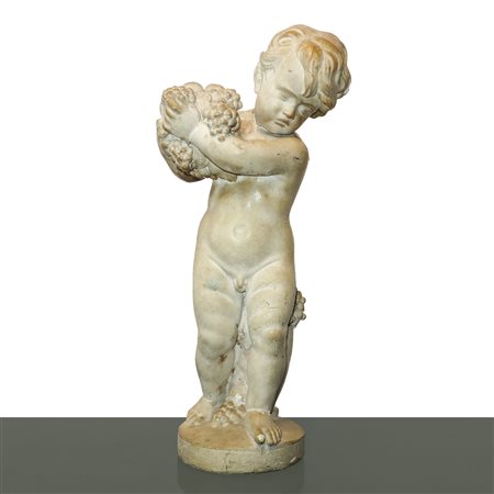 Bacco bambino, scultura in malta cementizia