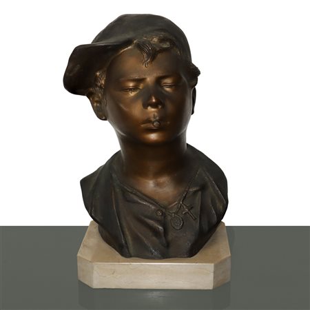 Giovanni De Martino (Napoli 1870 - Napoli 1935)  - Scugnizzo fumatore