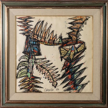 Nino Carozzi (Milano 1892 - Lerici 1989), "Senza titolo", 1964.