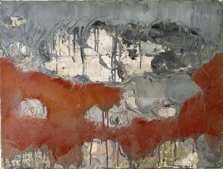 Leone Pancaldi (Bologna 1915 - 1995), "Senza titolo", 1958.