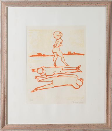 Mino Maccari (Siena 1898 – Roma 1989), "Strada".