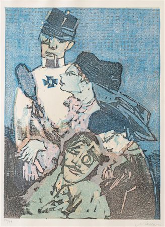 Mino Maccari (Siena 1898 – Roma 1989), "Senza titolo".