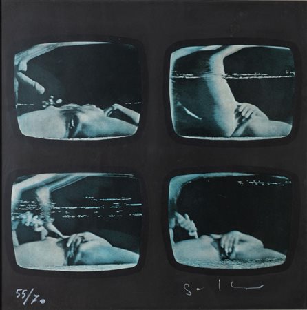 Mario Schifano (Homs 1934 - Roma 1998), "Sequenza erotica", Anni '70.