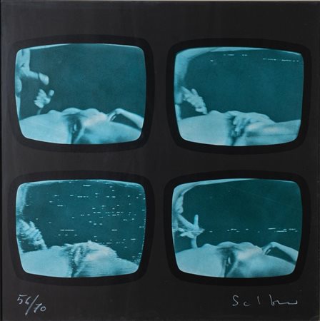 Mario Schifano (Homs 1934 - Roma 1998), "Sequenza erotica", Anni '70.