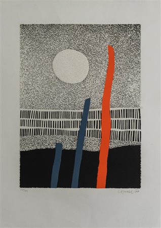 Lojze Spacal (Trieste 1907 - 2000), "Senza titolo", 1988.