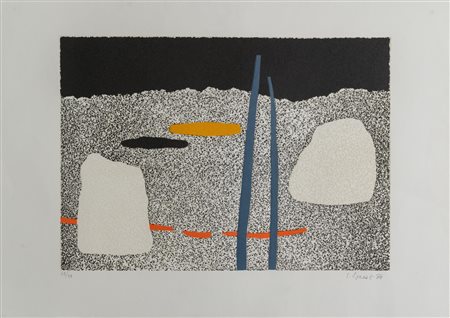 Lojze Spacal (Trieste 1907 - 2000), "Senza titolo", 1988.