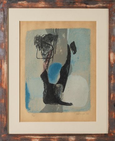 Giuseppe Santomaso (Venezia 1907 - 1990), "Senza titolo", 1956.