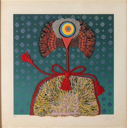 Enrico Baj, "Caterina Sforza Jagellona, Regina di Svezia", 1979.