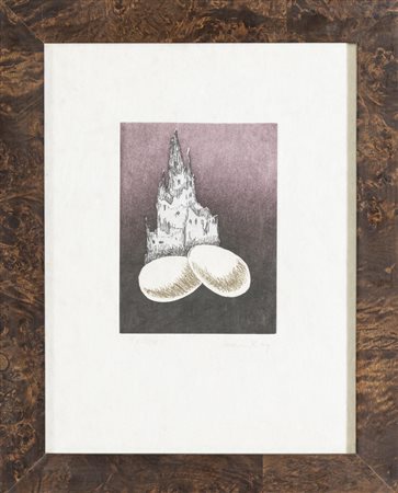 Man Ray (Philadelphia 1890 - Parigi 1976), “Una cathedrale, dalla serie Electro Magie”, 1969.