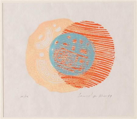 Seund Ja Rhee (Jinju 1918 - 2009), "Pour nouvelle année '70", 1969.