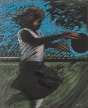 Giancarlo Bugli (Cesena 1939 - 2019), "Bimba nel prato".