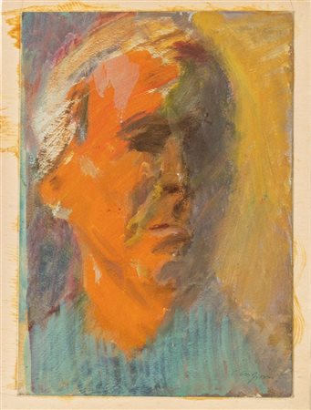 Carlo Crispini (Pontelagoscuro 1902 - Bologna 1982), "Ritratto di uomo".