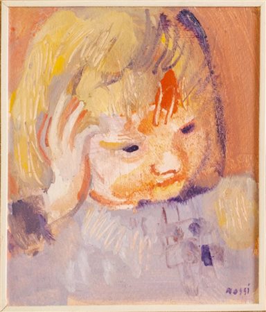 Ilario Rossi (Bologna 1911 - 1994), “Testa di bimba”.