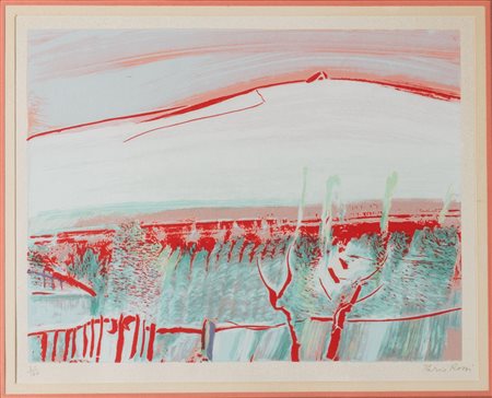 Ilario Rossi (Bologna 1911 - Bologna 1994), "Paesaggio".