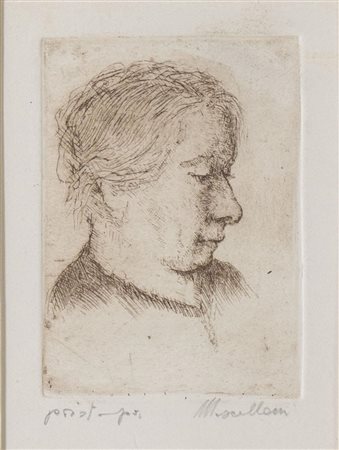 Norma Mascellani (Bologna 1909 - 2009), "Ritratto femminile".