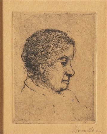 Norma Mascellani (Bologna 1909 - 2009), "Profilo di donna".