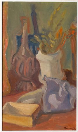 Pompilio Mandelli (Luzzara 1912 - Bologna 2006), "Natura morta", 1943.
