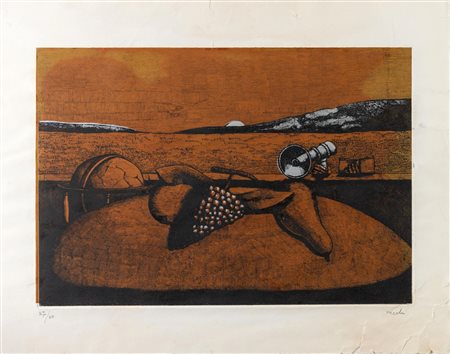 Sergio Vacchi (Castenaso 1925 – Siena 2016) "Natura morta".