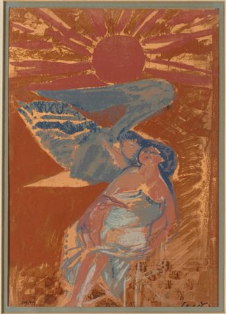 Bruno Saetti (Bologna 1902 - 1984), "Maternità".