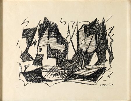 Giulio Turcato (Mantova 1912 – Roma 1995), "Composizione", 1955.