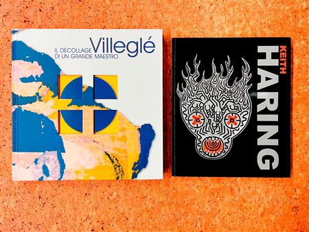 KEITH HARING E JACQUES VILLEGLÉ - Lotto unico di 2 cataloghi