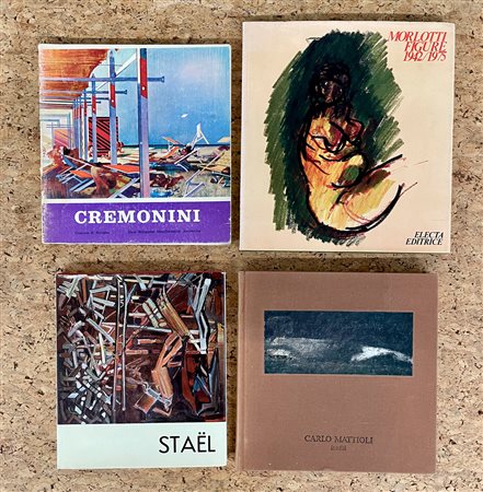 ARTE DEL DOPOGUERRA (MATTIOLI, MORLOTTI, CREMONINI E DE STAËL) - Lotto unico di 4 cataloghi