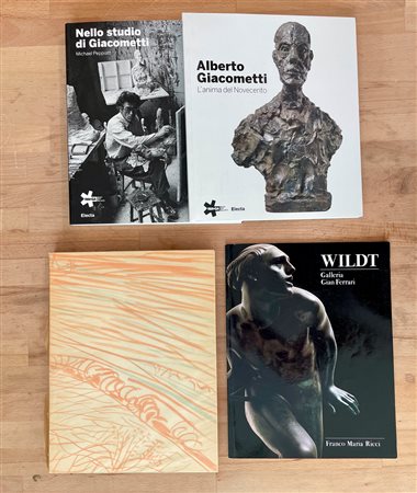 PERICLE FAZZINI, ALBERTO GIACOMETTI E ADOLFO WILDT - Lotto unico di 4 cataloghi