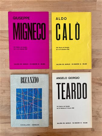 ARTISTI ITALIANI DEL DOPOGUERRA - Lotto unico di 4 cataloghi