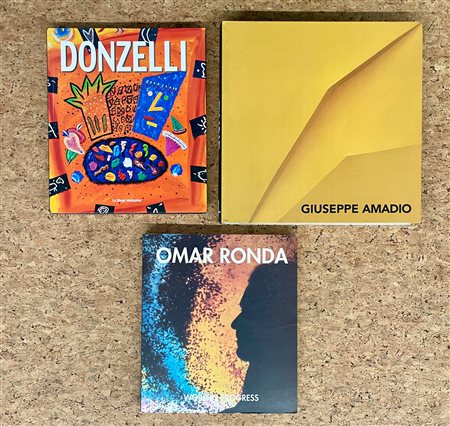 GIUSEPPE AMADIO, OMAR RONDA E BRUNO DONZELLI - Lotto unico di 3 cataloghi