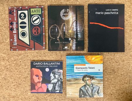 ARTE CONTEMPORANEA E DEL DOPOGUERRA - Lotto unico di 5 cataloghi