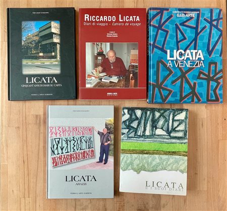 RICCARDO LICATA - Lotto unico di 5 cataloghi