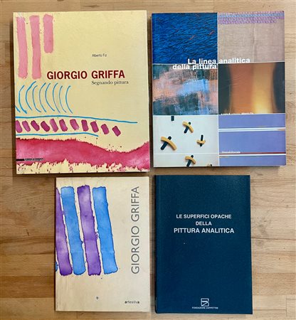 GIORGIO GRIFFA E LA PITTURA ANALITICA - Lotto unico di 4 cataloghi