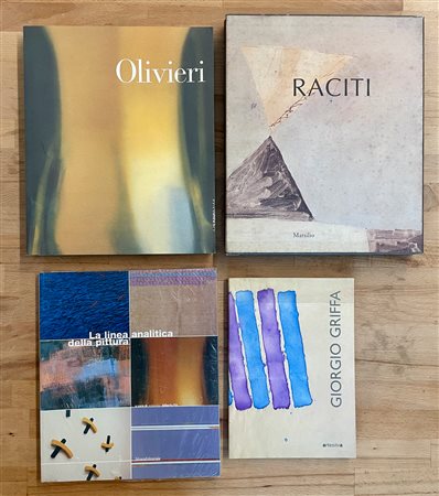 CLAUDIO OLIVIERI, MARIO RACITI E GIORGIO GRIFFA - Lotto unico di 4 cataloghi