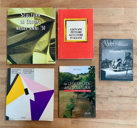 SCULTURA ITALIANA - Lotto unico di 5 cataloghi