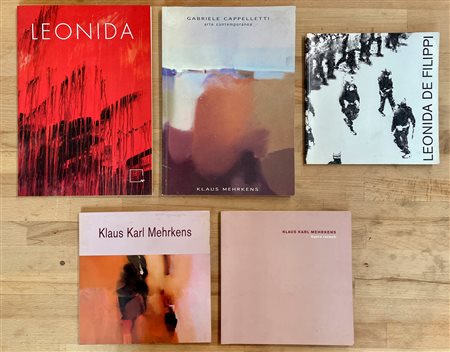 KLAUS KARL MEHRKENS E LEONIDA DE FILIPPI - Lotto unico di 5 cataloghi
