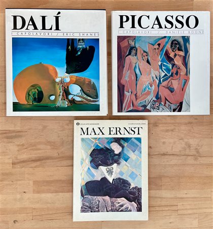 PABLO PICASSO, SALVADOR DALÌ E MAX ERNST - Lotto unico di 3 cataloghi